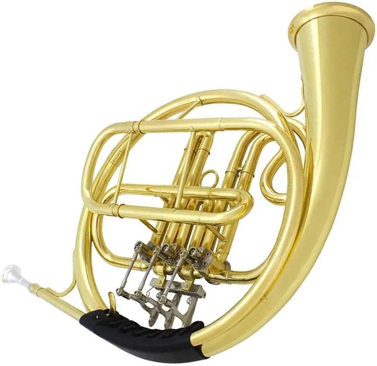 Brass French Horn French Horn In Musical Instrument Brass Material Surface Gold Plated