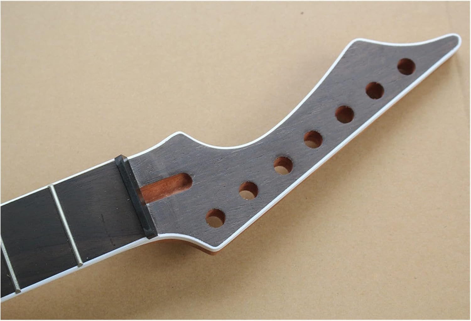 Unfinished 7 Strings Mahogany Electric Guitar Neck 24 Frets Rosewood Fretboard Guitar ​Neck Replacement