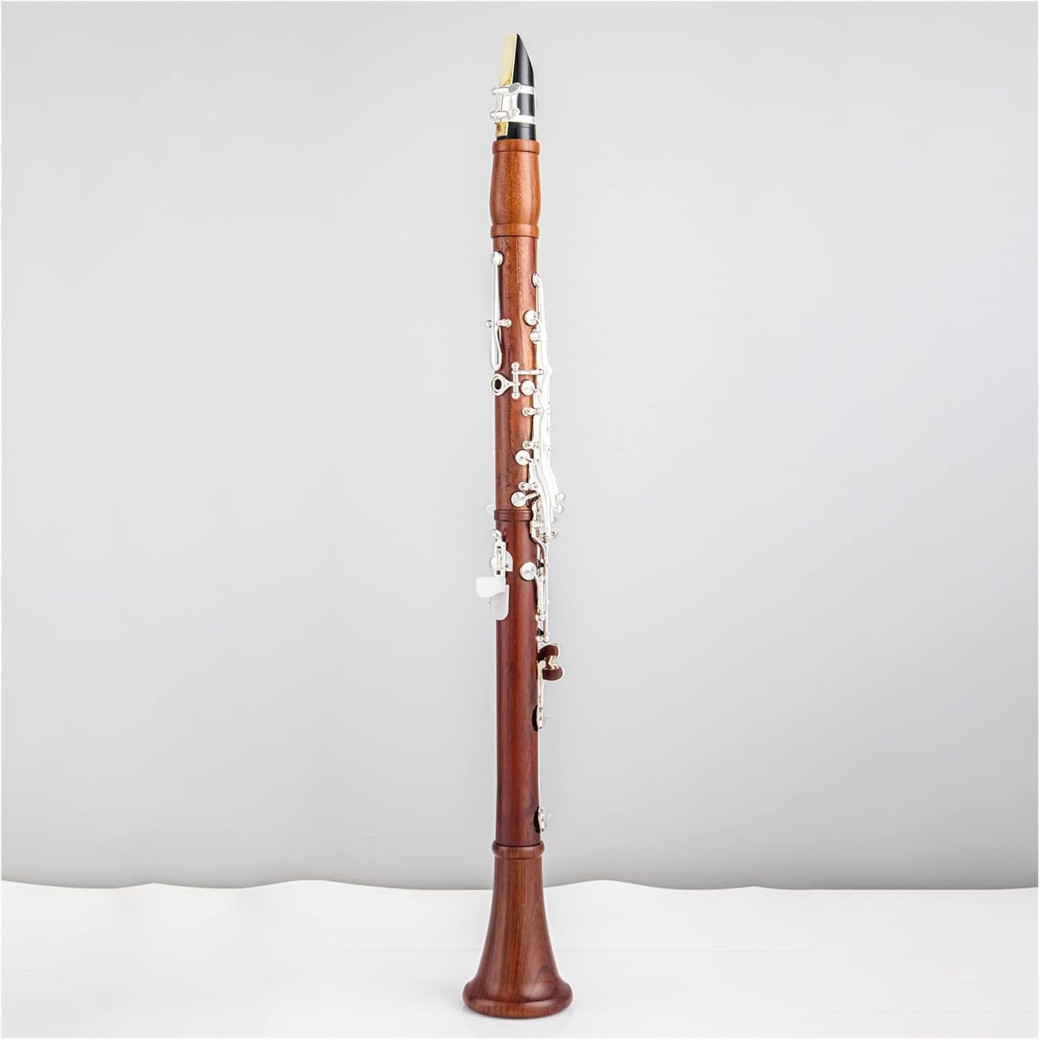 TSTS New Professional Clarinet Rosewood Wood Body Silver Plated Key Bb Key 17 Key Woodwind Instruments Clarinet for Beginner