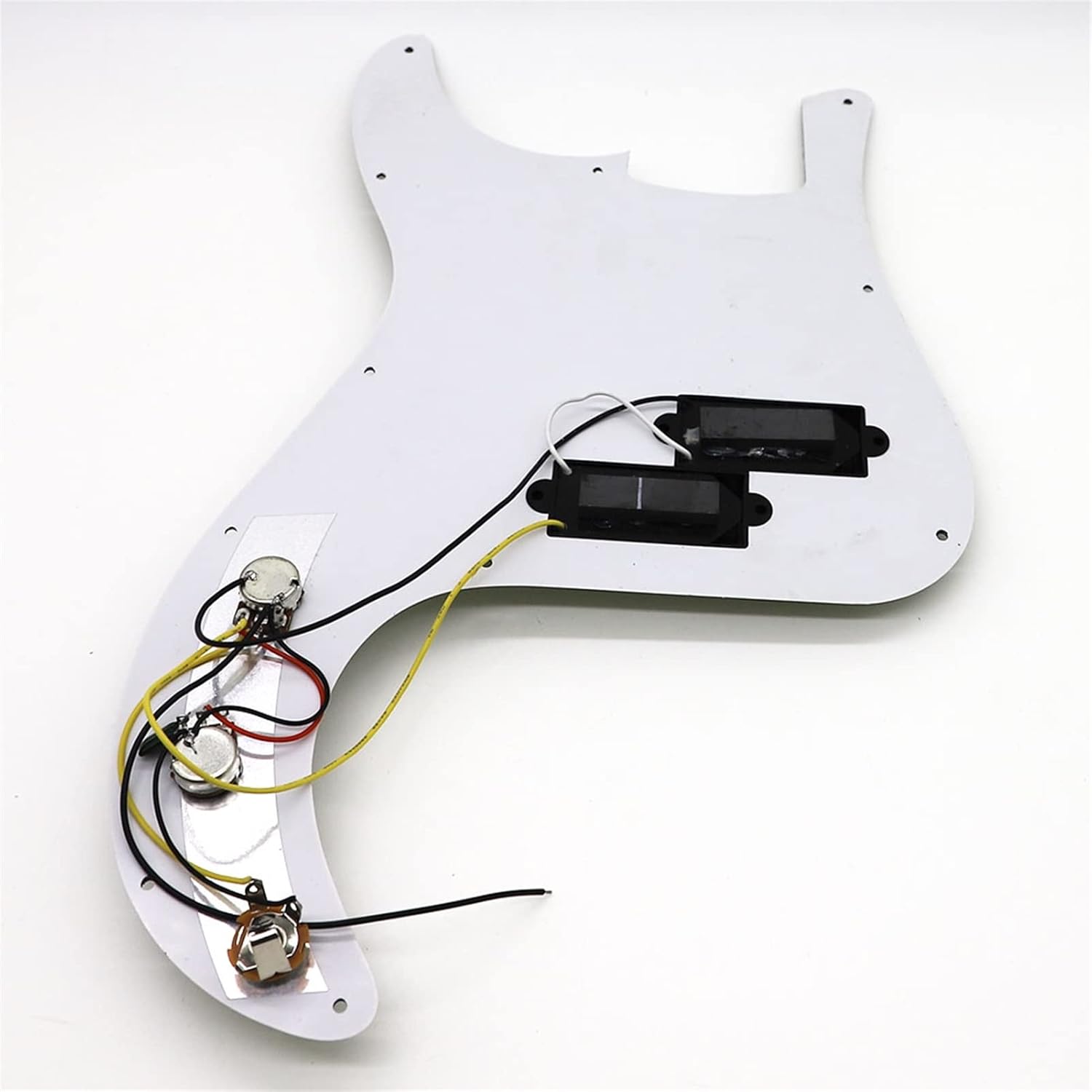 KESHUO Black Pearl PB P Bass 3 Ply Prewired Loaded Pickguard Pickup for Precision Bass Guitar Accessories Loaded Pickguard Pre-Wired