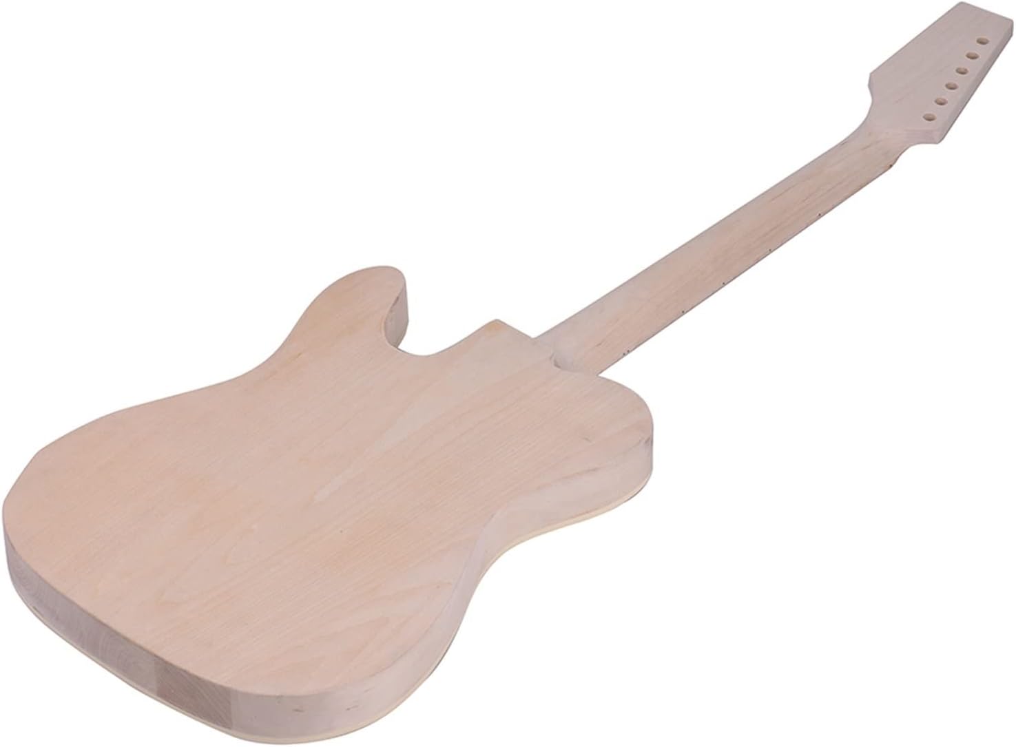 Unfinished DIY Electric Guitar Kit 6 String Basswood Body Burl Surface Luthier Unfinished Guitar Body