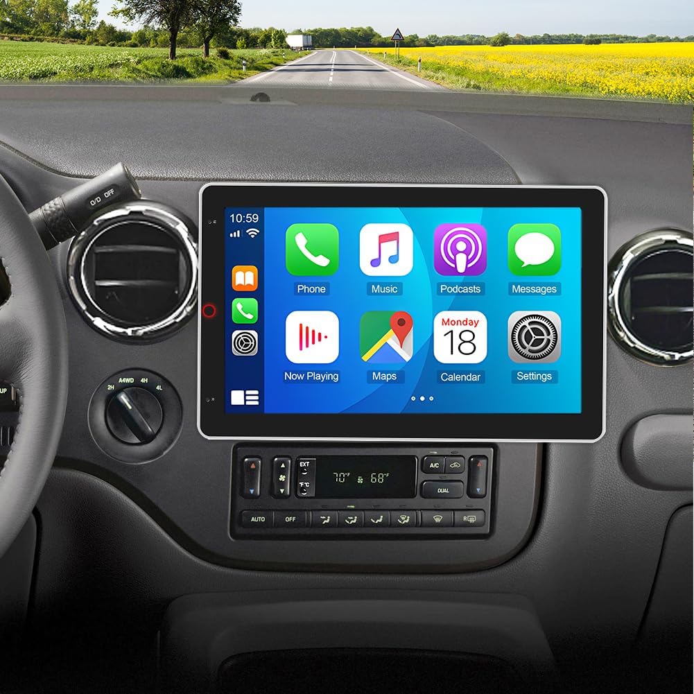 Double Din Car Stereo Radio for 2003-2006 Ford Expedition Android 13 10 inch Touch Screen Head Unit Car Stereo w/Wireless Carplay Android Auto Support GPS Bluetooth WiFi FM RDS DSP Backup Camera