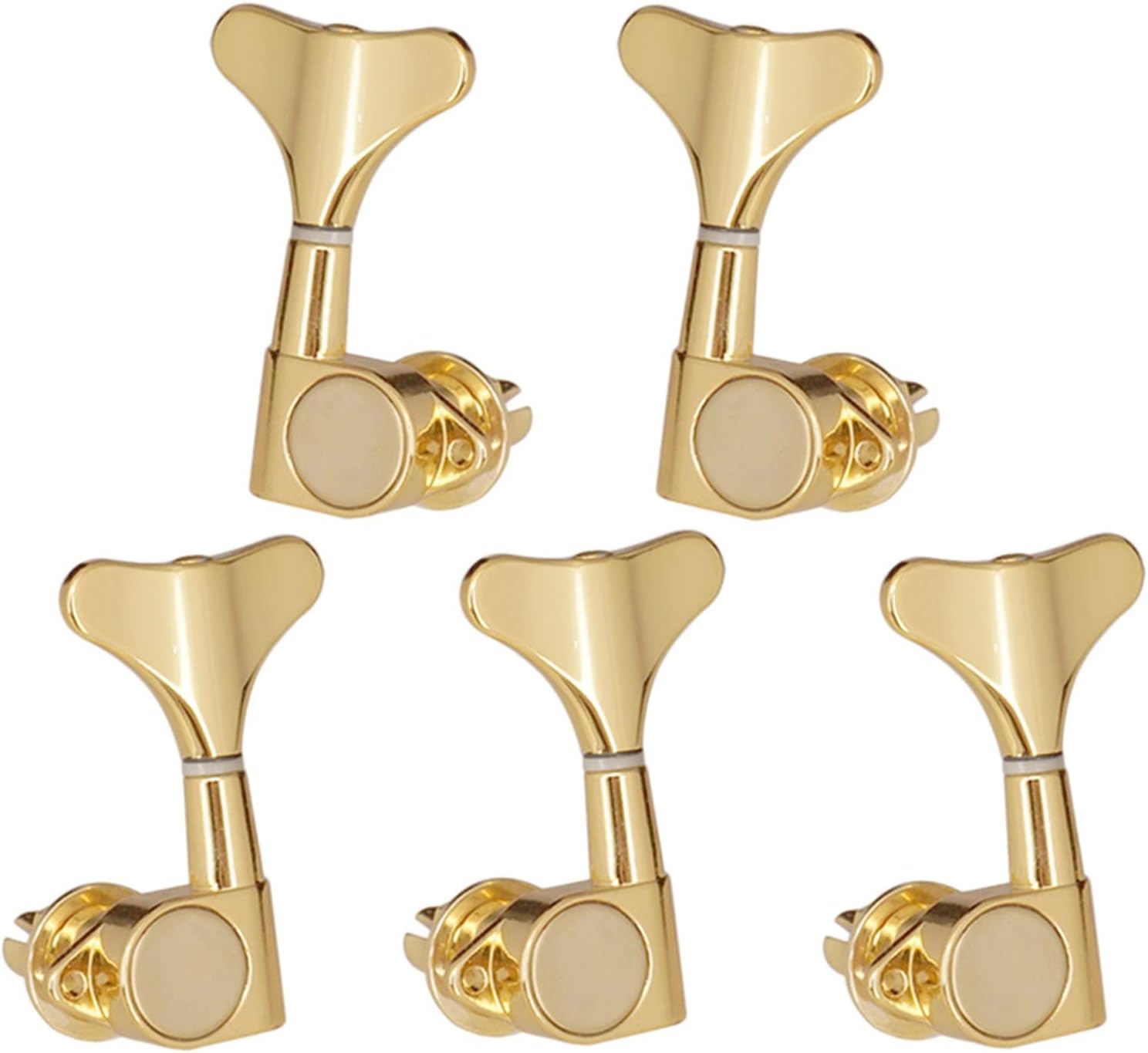 Guitar String Tuning Peg 5 Pieces Zinc Alloy+Iron 3L 2R Bass Closed Tuning Pegs Tuners Machine Heads