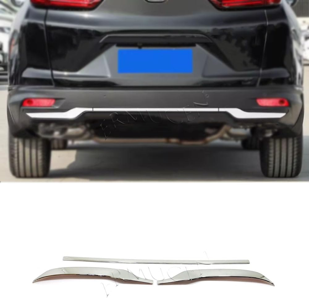 Car Accessories Rear Bumper Protector Guard Cover Trim Fit for Honda CRV 2021 2022 (Chrome Style) 3PCS ABS