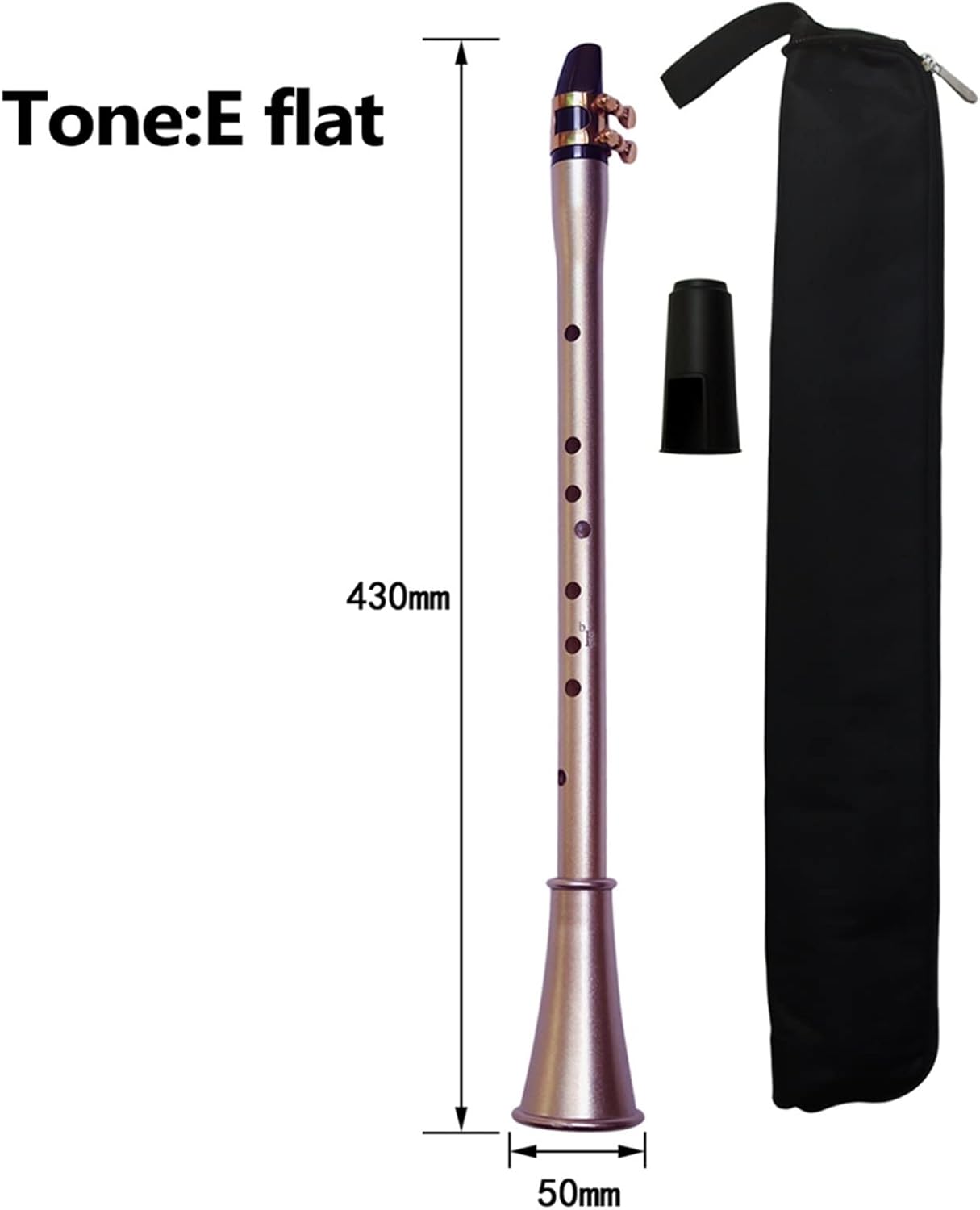 Pocket Saxophone ABS Sax Mini Portable Saxophone Little Saxophone with Carrying Bag Woodwind Instrument Student Saxophone (Color : EB Key)