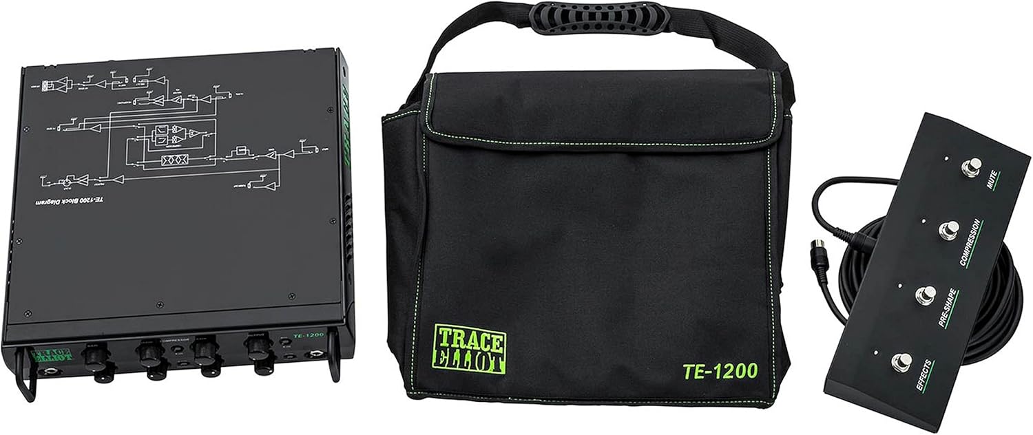 Peavey 03618570 Trace Elliot TE-1200 Bass Amplifier Head Portable Compact Amplifiers 1200-Watt RMS, 4 Band EQ PRO Amplification - TE1200