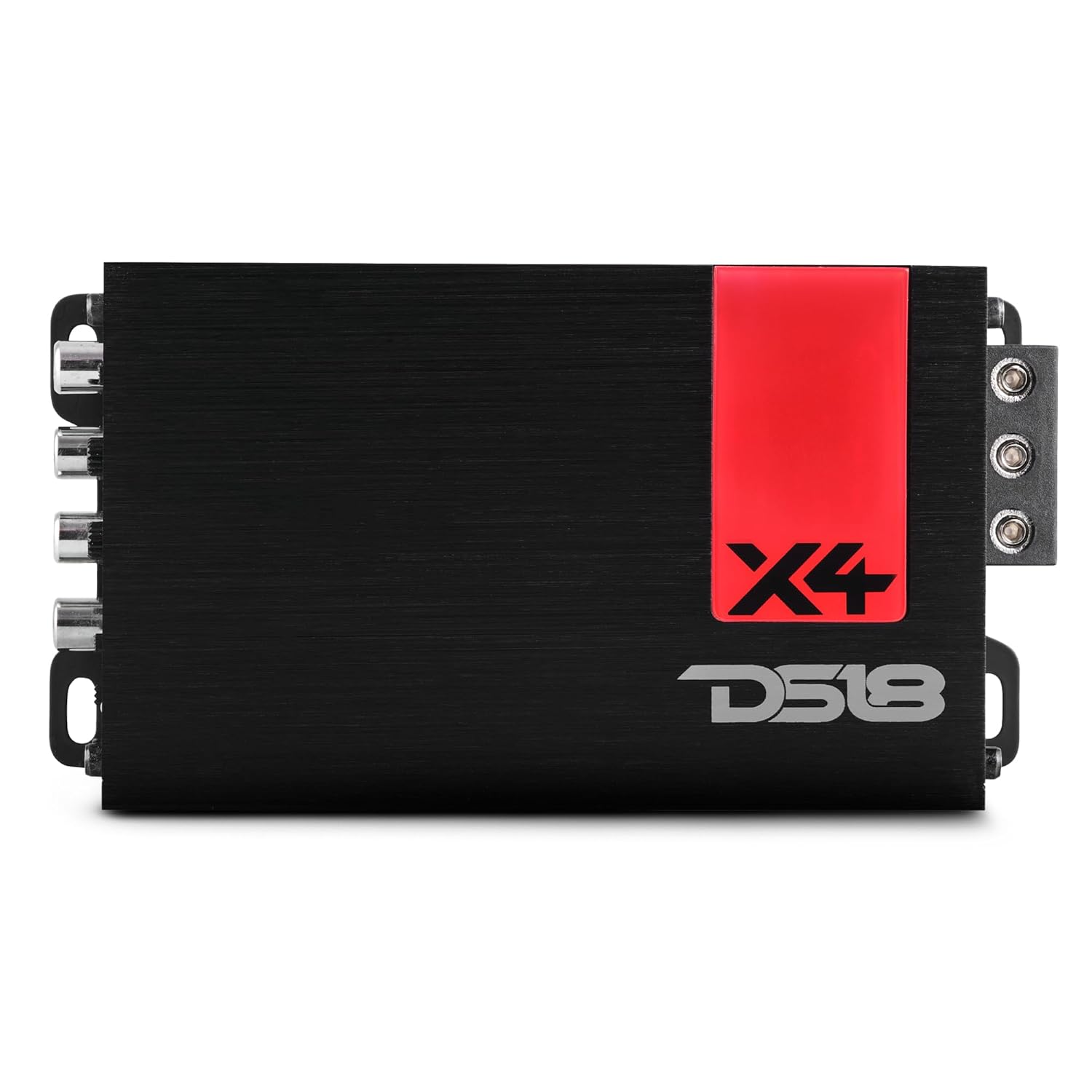 DS18 X4 Amplifier 4-Channel Ultra Compact Class D 4 x 70 Watts RMS @ 4-ohm, Stereo Full Range, Car Audio Amplifier, Great Compact Amp for Motorcycle, Powersports