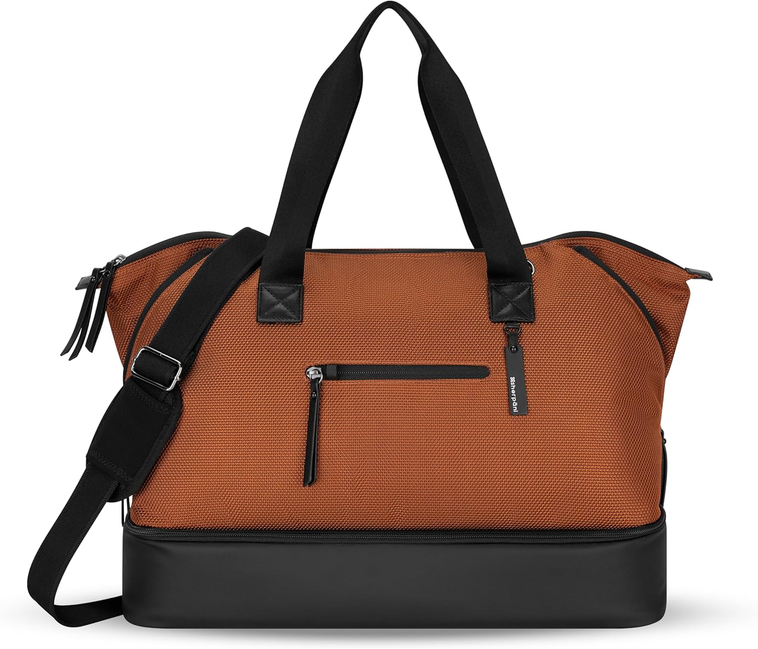 Sherpani Boston, Anti-Theft Weekender Bags,Travel Duffel Bag for Women, Carry On Tote Bag with Removable Shoe Bottom Compartment, Metal Hardware