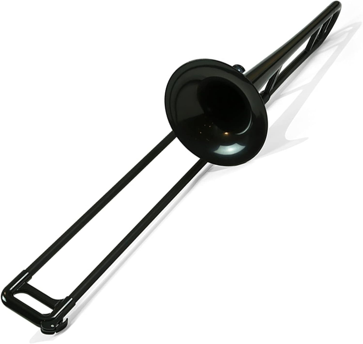 TSTS The B Flat Tenor Trombone Plastic Brass Instrument is Suitable for Beginners to Test and Play Beginner Trombone (Color : Black)