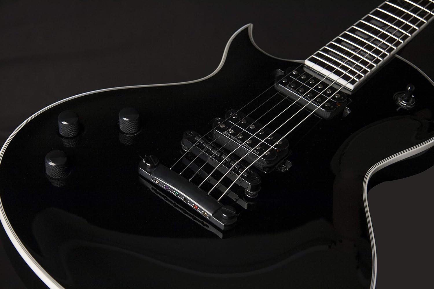 Other 6 String Solid-Body Electric Guitar, Right, Gloss Black (Other)