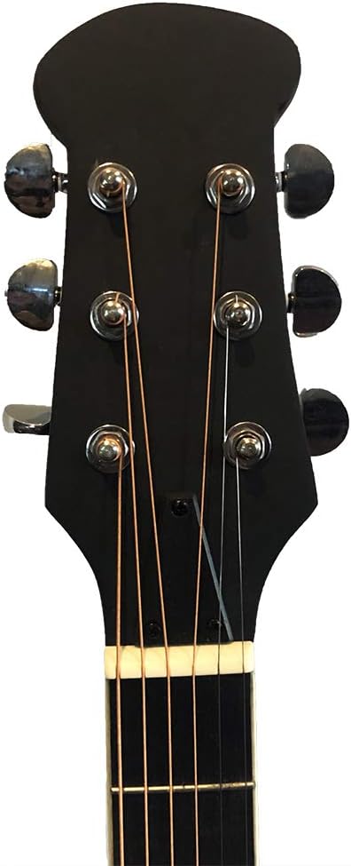 41 inch Cutaway Folk Guitar Spruce Panel Ballad Guitar 6 String Starter Kit w/Bag + Wrench (Black)