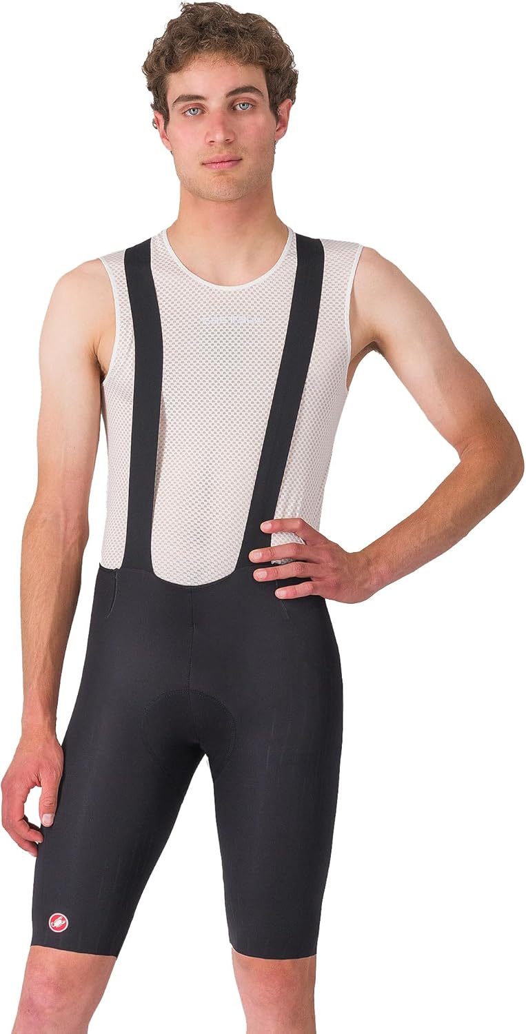 CASTELLI Men’s Free Aero Race S Bibshort, Aerodynamic Road Cycling Apparel, Pro-Level Seat Pad for Biking & Top-Level Racing - Black - Medium