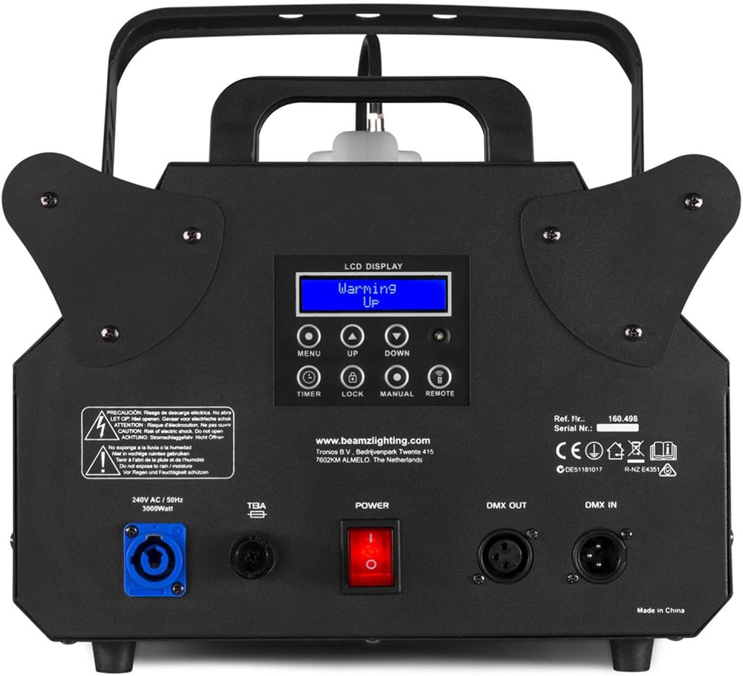 3000W Stage Fog Machine (10L Oil Drum) - LCD Opera-tion Panel + DMX512 + Remote Control, Constant Temperature Fog Machine (8-10M Spray Distance)