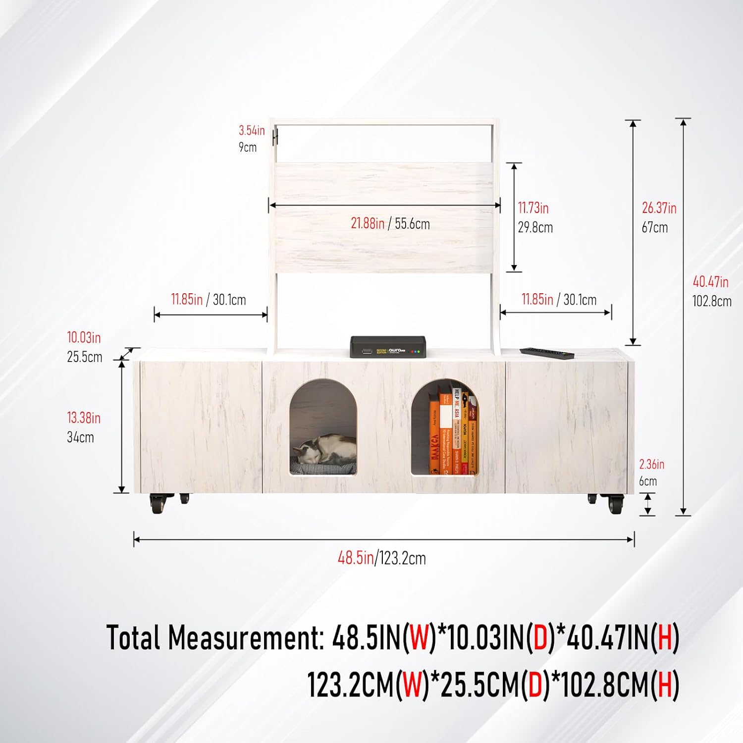 Pmnianhua Mobile Corner TV Stand on Wheels for 60