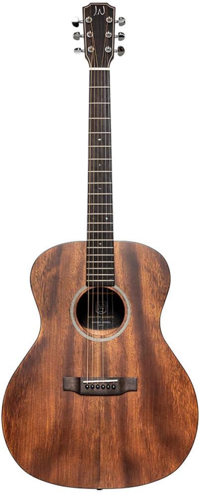 JN Guitars Dovern Series 6 String Acoustic Guitar, Right, Natural, Full (DOV-A)