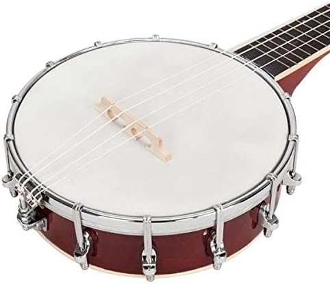 High Quality Stringed Instruments Exquisite Professional 4-string Banjo Set Wood Color