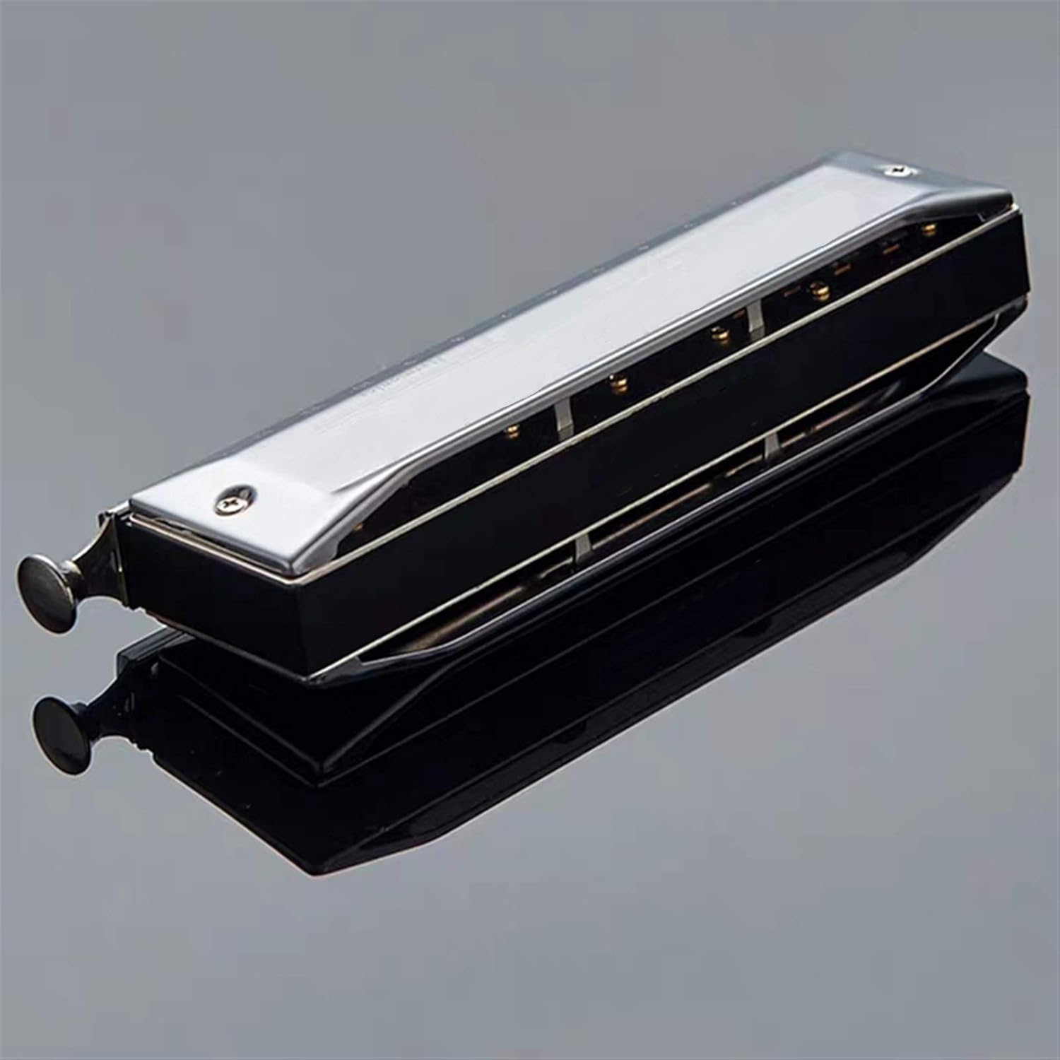 Harmonica Chromatic Harmonica Tones Mouth Organ Instrumentos Key C Professional Chromatic Harp Musical Instruments (Color : SW 1664)