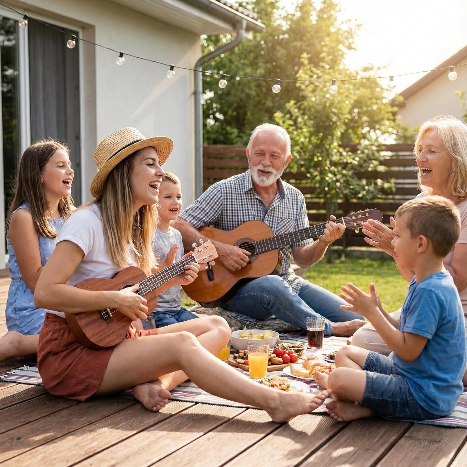 Kala KA-15C Satin Mahogany Concert Ukulele Bundle with Gig Bag, Tuner, Strap, Strings, Austin Bazaar Instructional DVD, and Polishing Cloth