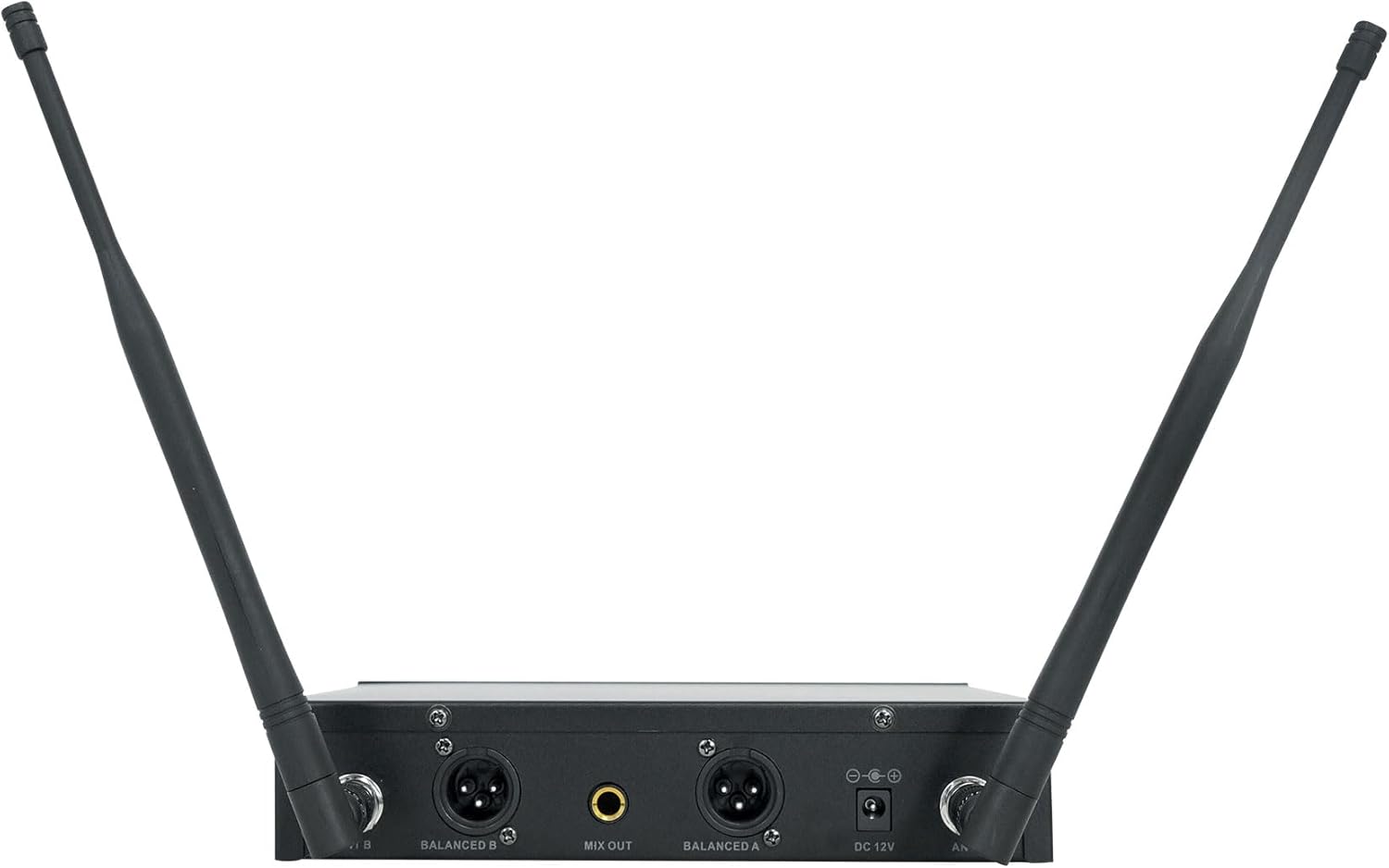 Rockville RWM-200 H2 Dual Handheld UHF Microphone System, 200 Channels, 3-Band EQ, Echo Control, RF Power Adjustment, for Karaoke, Live Performances, Presentations