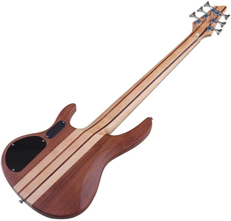 6-String Active Electric Bass Guitar, 43-Inch Full Size, Neck-Through, Rosewood Skin Top,24-Fret