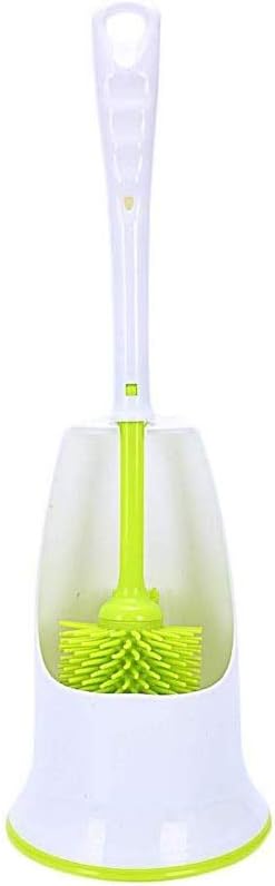 Toilet Brush, Toilet Brush and Holder for Bathroom Toilet Cleaning with Long Non-Slip Handle Toilet