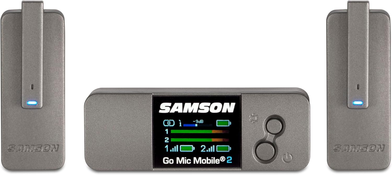 SAMSON Go Mic Mobile 2 Wireless Microphone for iPhone/Android