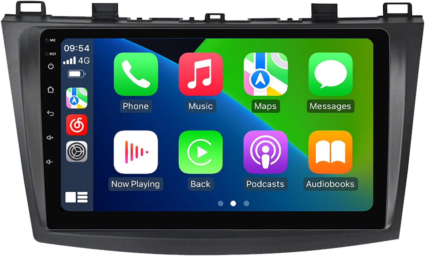 9 Inch Car GPS Navigation Multimedia Screen, Android 14 Car Radio Video DVD Multimedia Player for Mazda 3 2010 2011 2012, Support FM AM MP4 USB Hot Spot