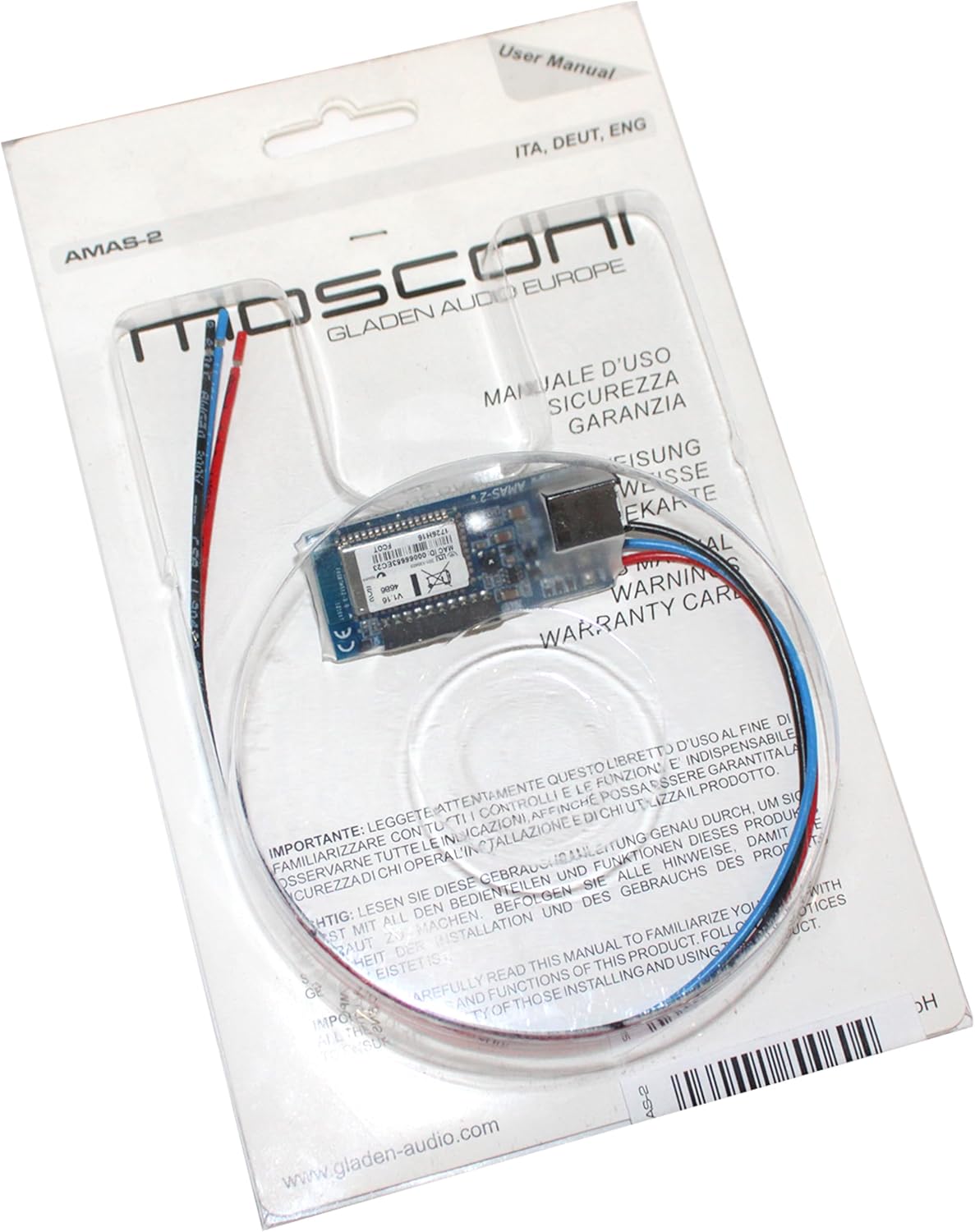 Mosconi AMAS 2 Advanced Multi Audio Bluetooth Toslink Streaming Interface