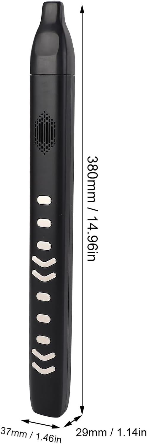 Keenso Electric Blowpipe, Electric Blowpipe 10 Timbre Mini Portable Rechargeable Detachable Digital Wind Instrument for Kids Adults Beginners