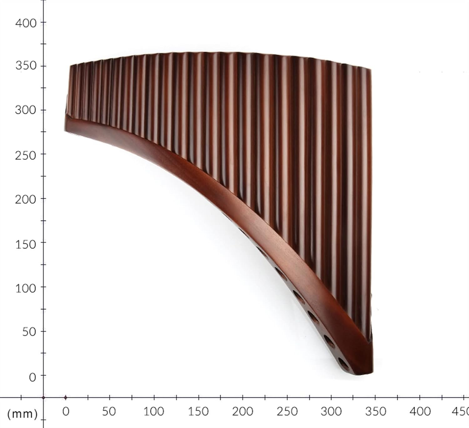 KESHUO 22 Pipes C Key Brown Pan Flute Woodwind Instrument Bamboo Handmade Pipe Panpipes (Color : 22G Left Hand)