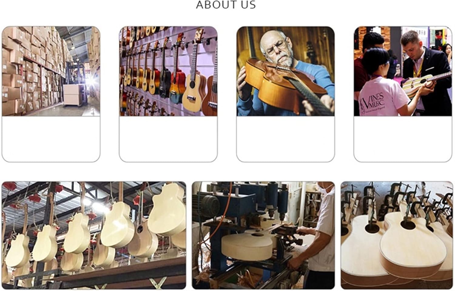 New Headless Travel Silent Electric Guitar Guitar ​Neck Replacement (Color : Brown)