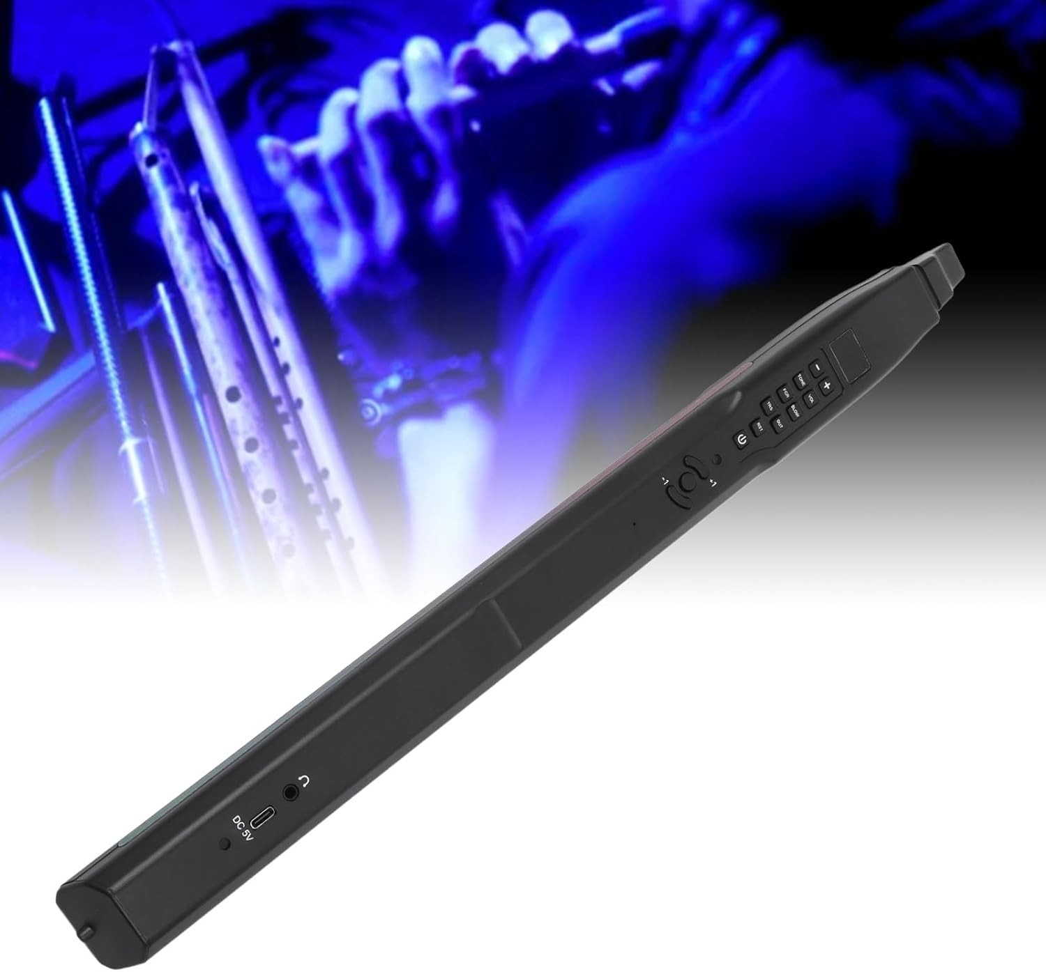 13 Tones Electric Blowpipe Mini Saxophone Electronic Wind Instrument with Low Power Consumption Design US Plug 100‑240V