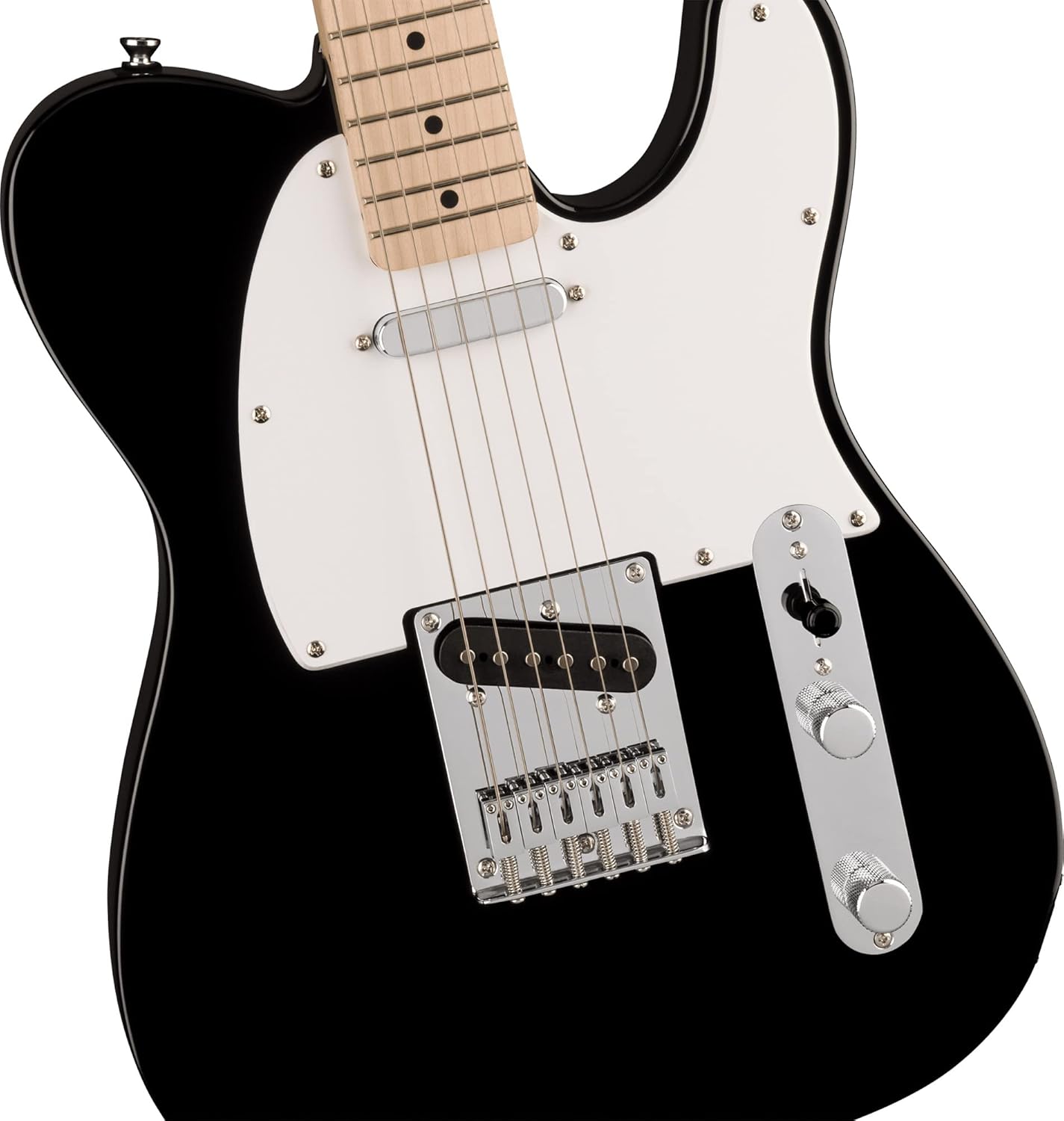 Fender Squier Sonic Telecaster - Black Bundle with Amp, Tuner, Strap, Cable, Picks, and Austin Bazaar Guitar DVD