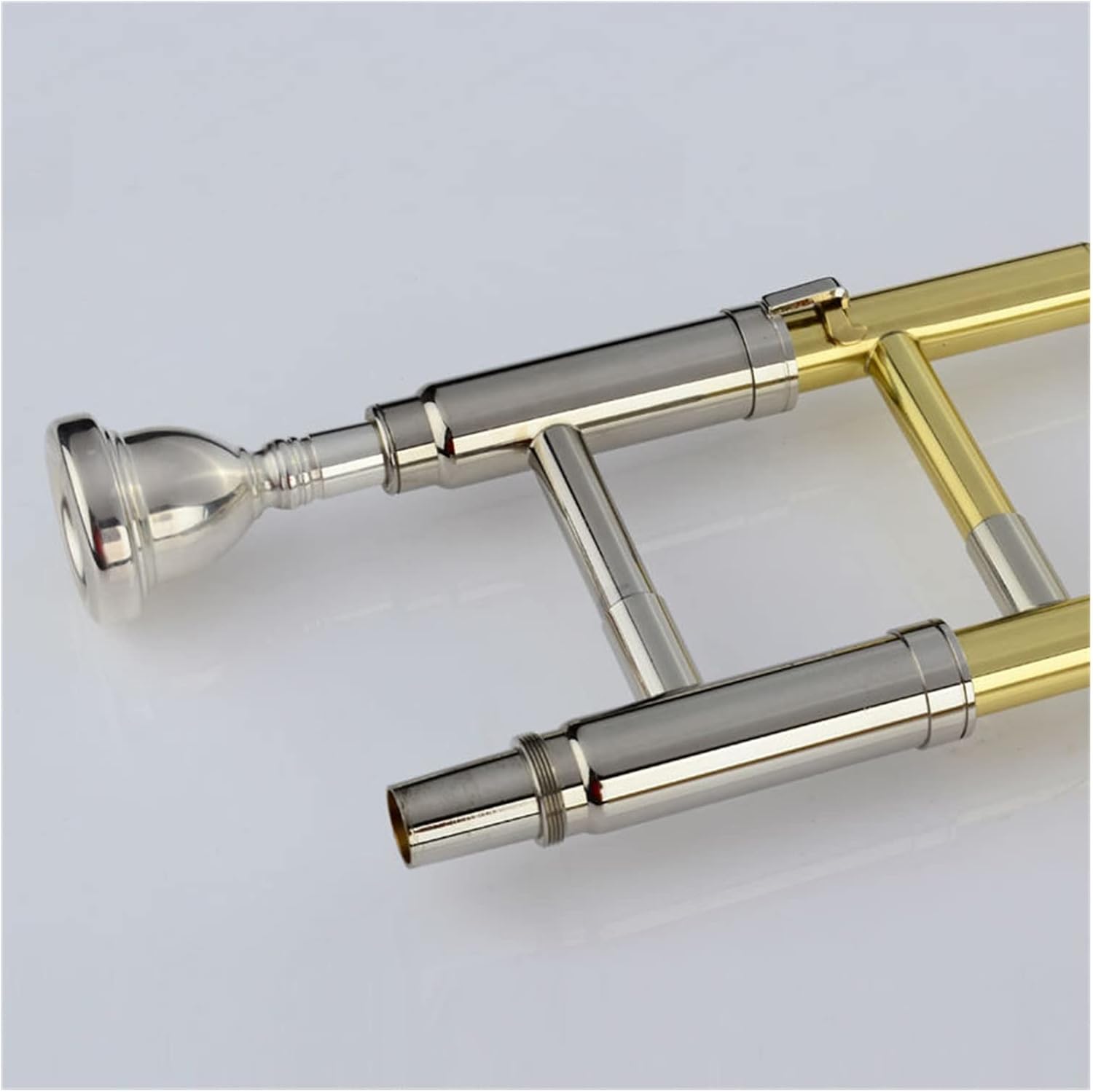 TSTS Professional Alto Trombone B Flat Gold Lacquer Brass Trombone Musical Instruments Beginner Trombone (Color : Gold)