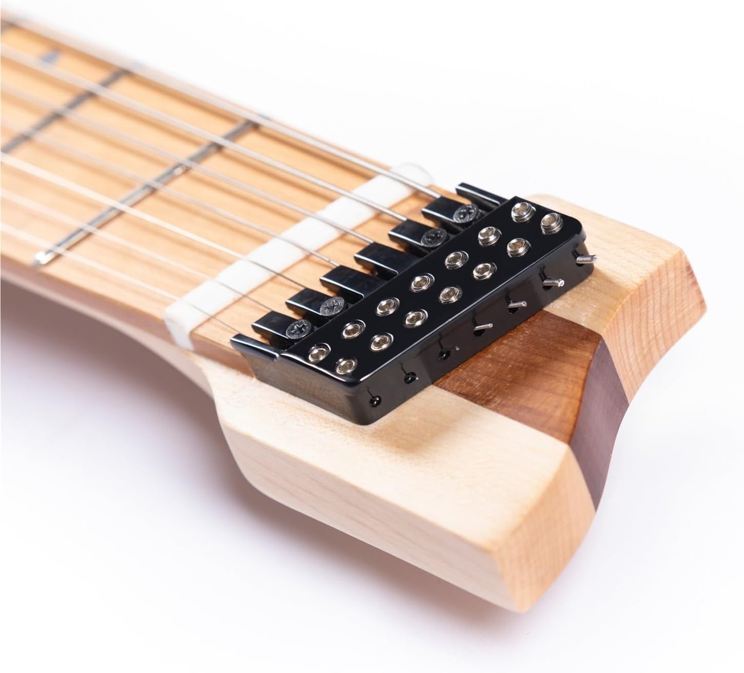 Beginner Electric Guitar Kits 7 String 24 Fret Headless Jazz Electric Guitar(Purple)