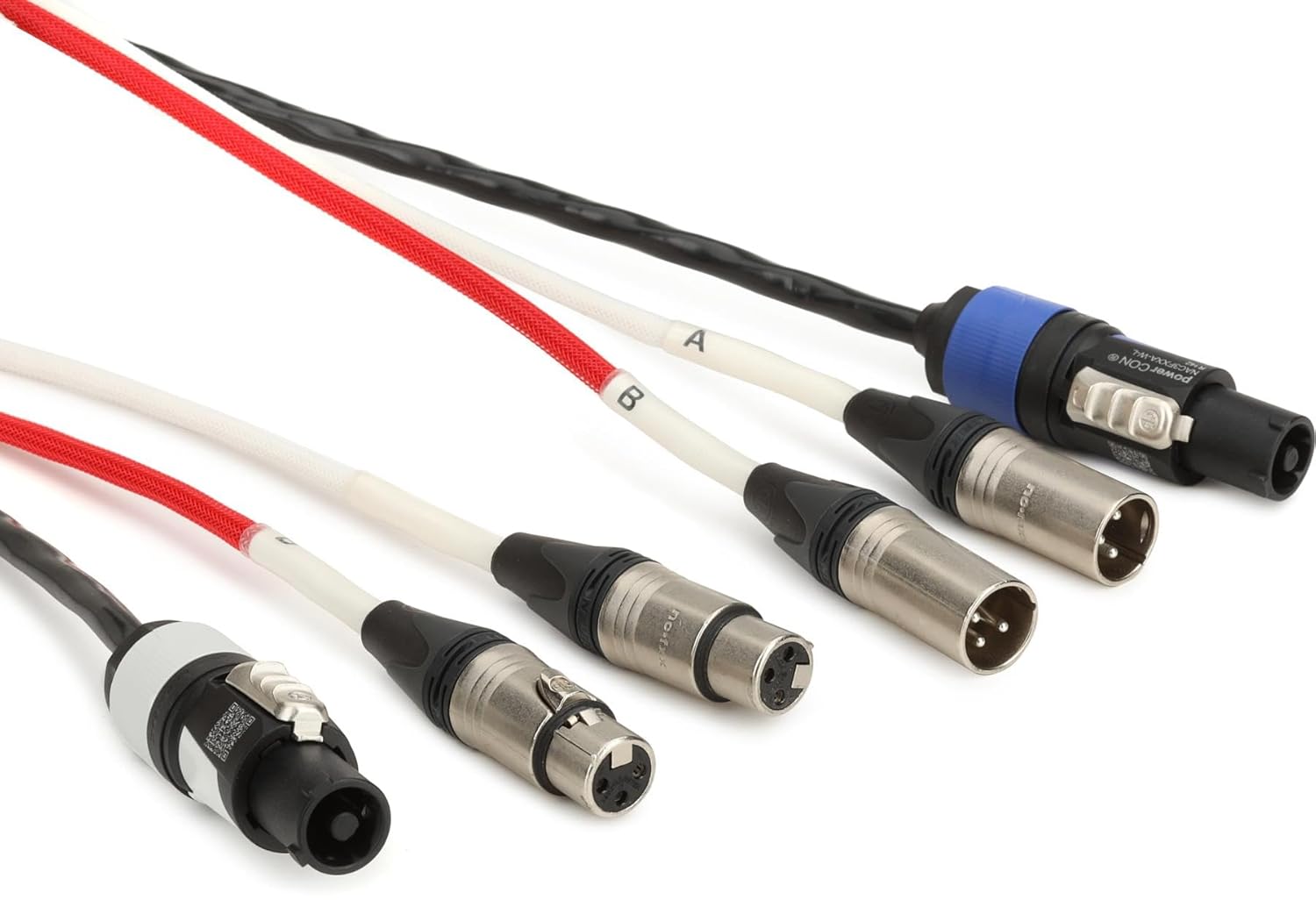 Proco EC5 Siamese Twin Dual XLR Audio + powerCON Power Cable - 75 feet