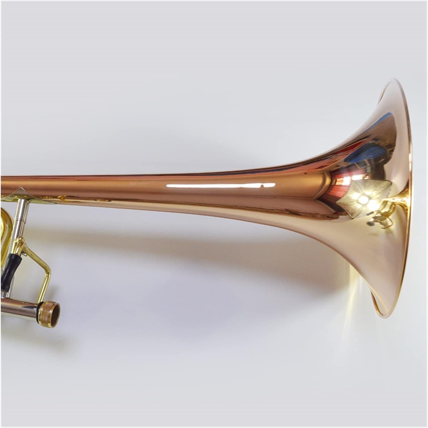 FLFL Student Trombone B-Flat-Turned-F-Tube Tenor Trombone Phosphor Bronze Instrument Suitable for Beginners to Enter The Test