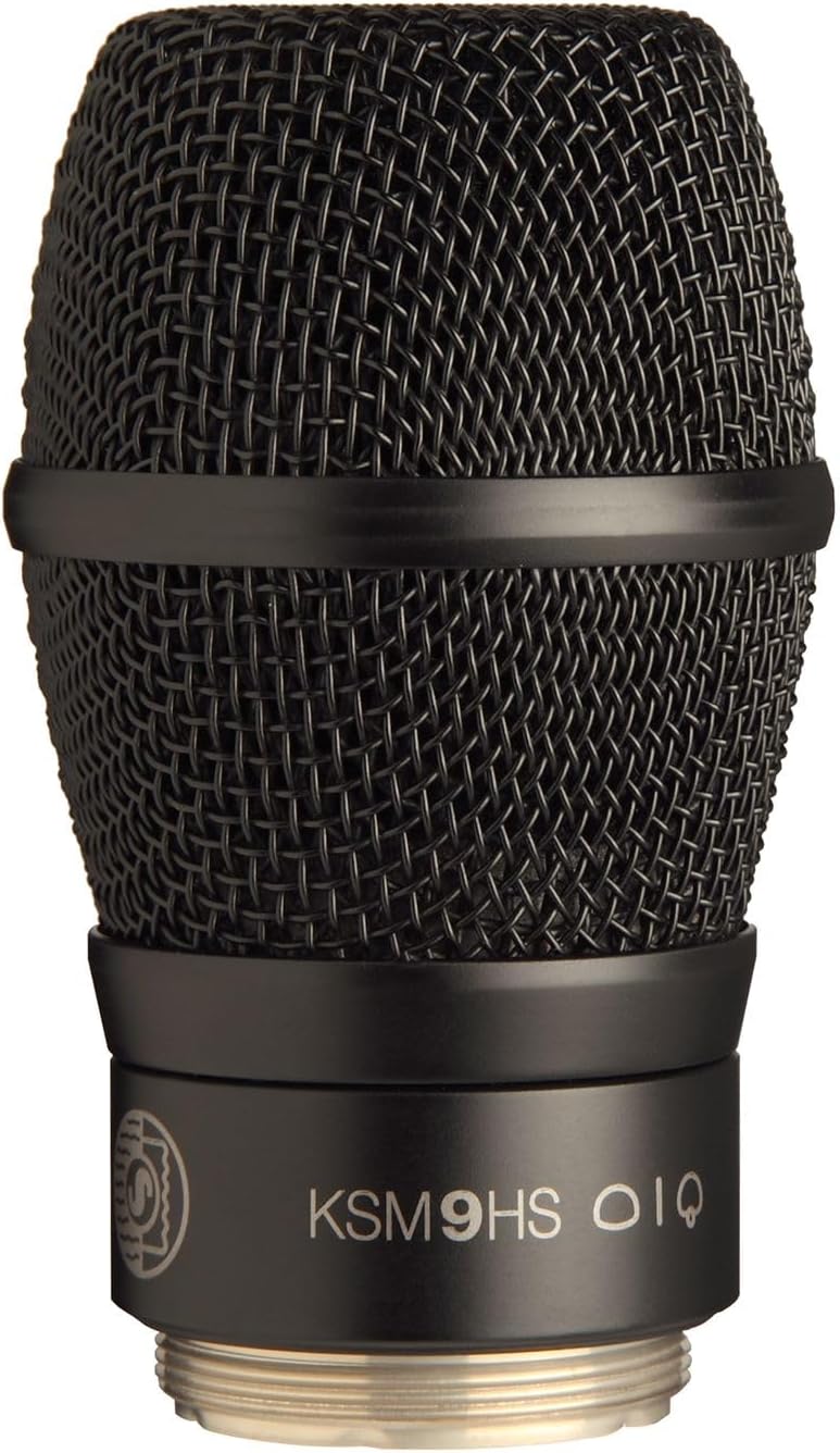 Shure KSMHS/BK Microphone Capsule, Hypercardioid or Subcardioid, Black - Wireless KSM9HS Cartridge Replaces The Cartridge, Housing Assembly, and Matte Grille for Wireless KSM9 Microphones (RPW186)