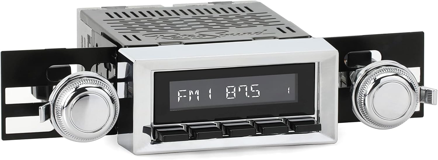 RetroRadio Compatible with 1973-87 Chevrolet C/K Series Truck Features Include Bluetooth, HD, SiriusXM Ready, AM/FM LCB-M4-116-03-73C1