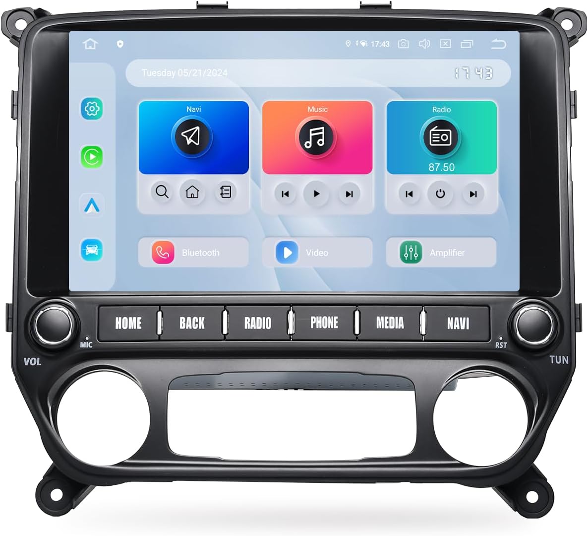 Dasaita 8GB+256GB Car Stereo for Chevrolet Silverado GMC Sierra 2014-2019 with Wireless Carplay & Android Auto, Android 13 GPS Navigation Head Unit, 11.6