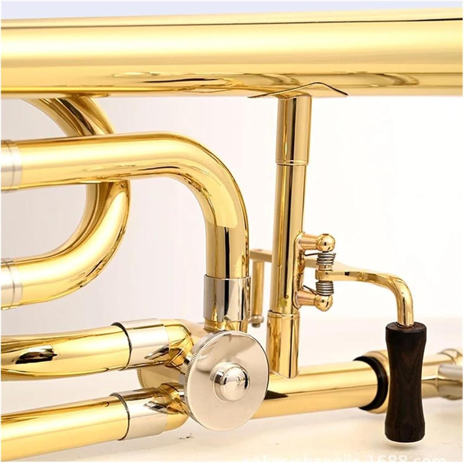 Professional Bass Trombone Gold Brass Instrument