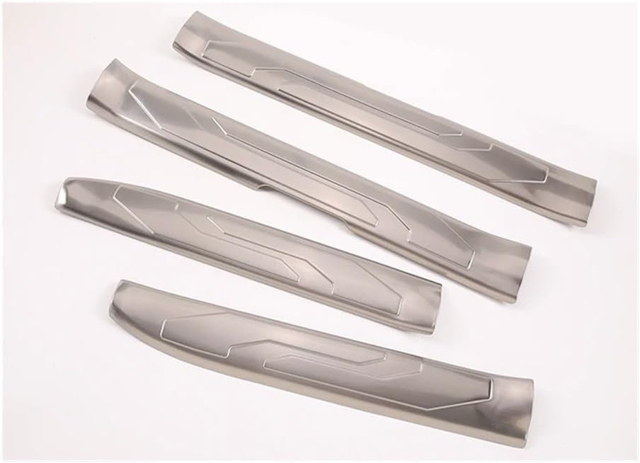 Automotive Door Entry Guard Compatible for Tacoma 2016-2020 Stainless Steel Sill Protector(Outside-Silver)