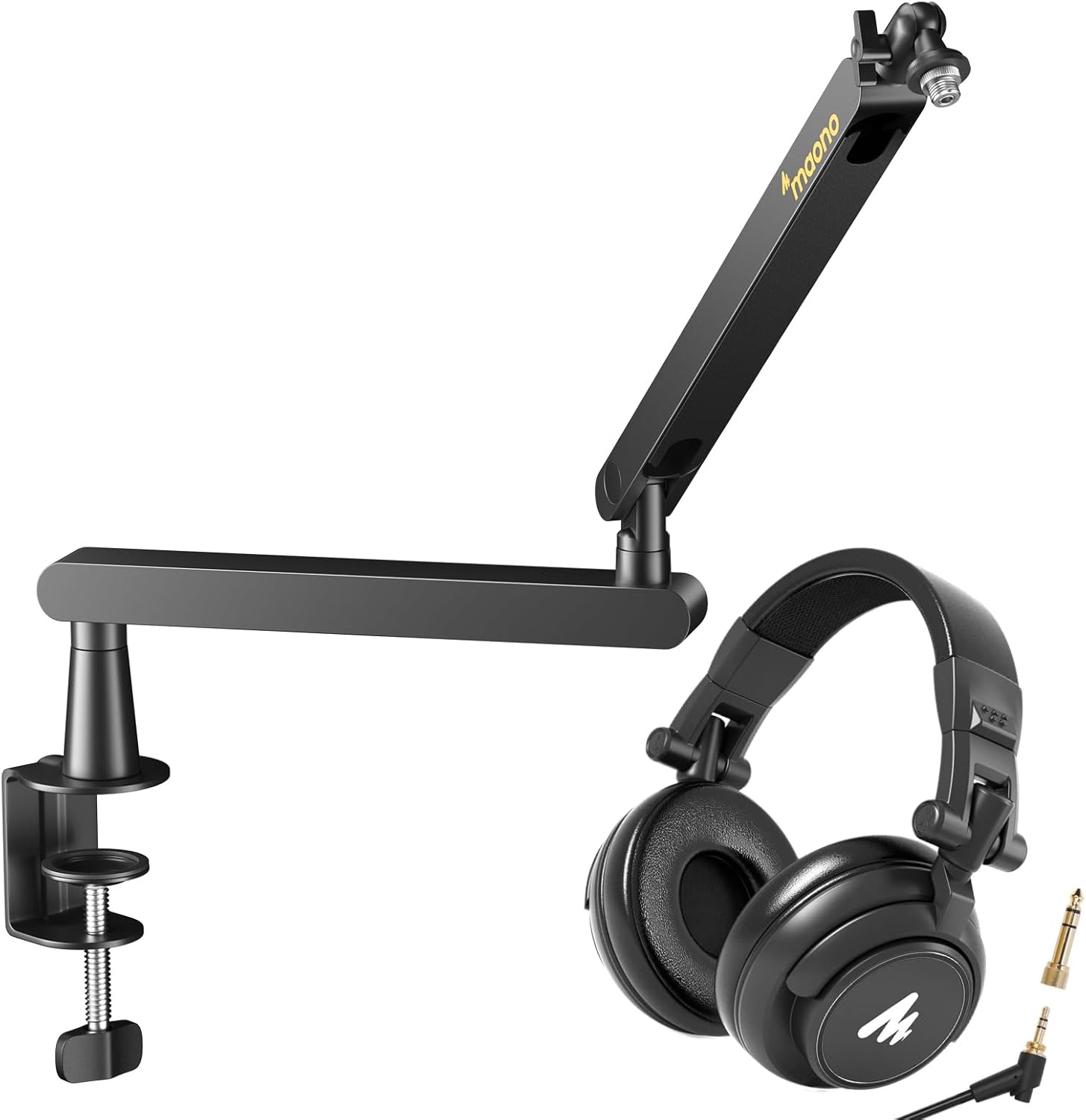 MAONO 50MM Drivers Studio Headphones AU-MH601 with Microphone Arm BA92