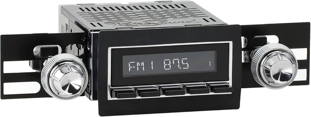 RetroRadio Compatible with 1961-71 International Scout Features Include Bluetooth, AUX, AM/FM LACB-M1-250-11-82I1