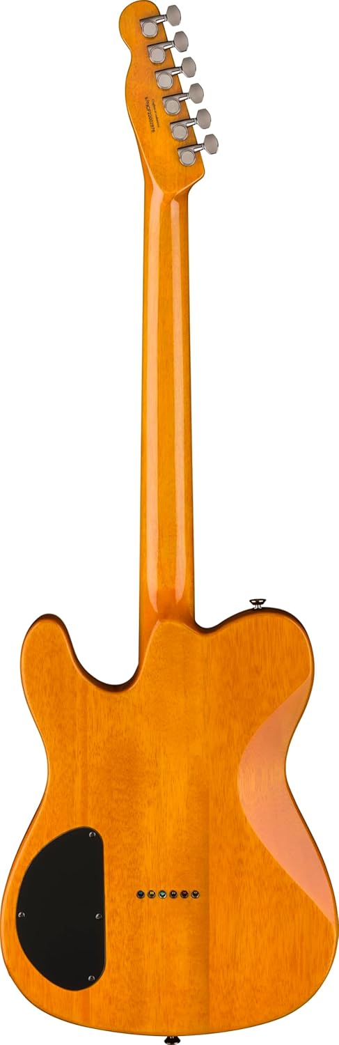 Fender Custom Telecaster FMT HH Electric Guitar, Features Seymour Duncan '59/Pearly Gates Humbuckers with Coil Tap, with 2-Year Warranty, Amber