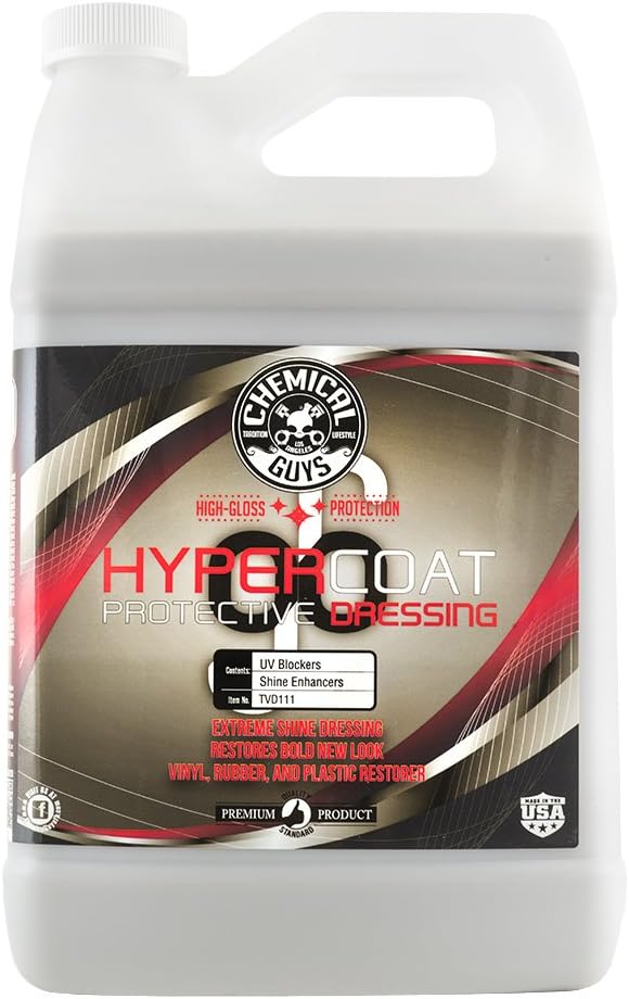 Chemical Guys TVD111 G6 HyperCoat High Gloss Coating Protectant Sprayable Dressing (Works on Vinyl, Rubber, Plastic, Tires and Trim) Safe for Cars, Trucks, Motorcycles, RVs & More, 128 fl oz (1 Gal)