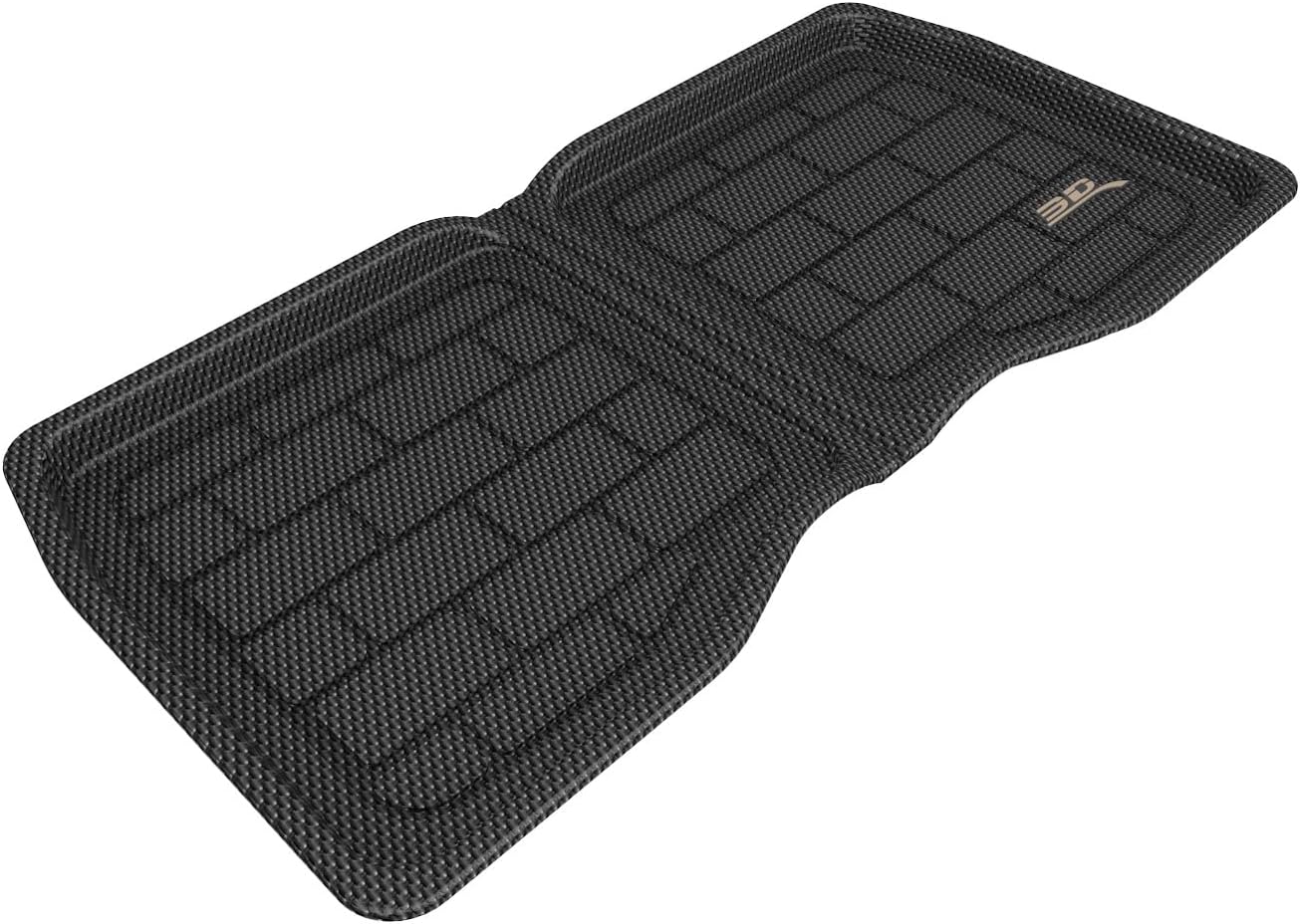 3D MAXpider Custom Fit Kagu Rear Underbed Storage Compartment Liner (Black) Compatible with Tesla Cybertruck 2024-2026 - Compartment Liner