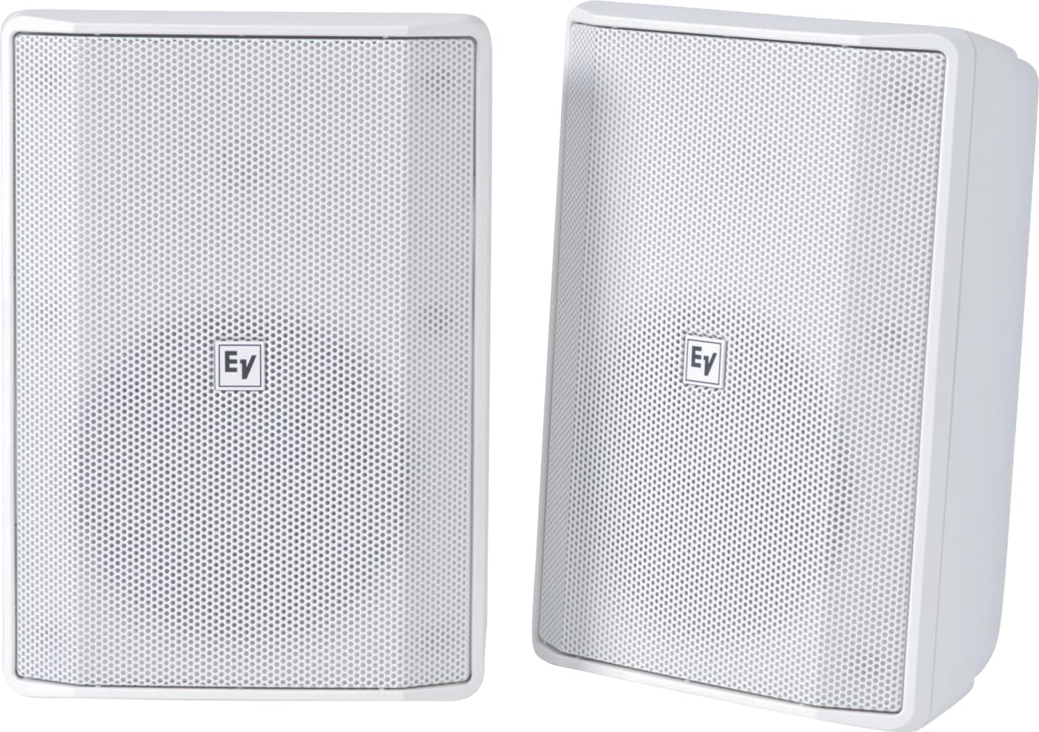 Electro-Voice EVID-S5.2XW 5 Inch IP65 70/100V Install Cabinet Speaker Pair, White