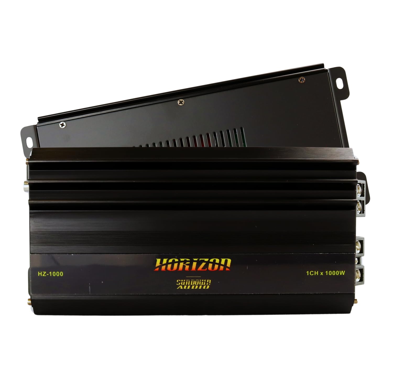 Horizon HZ-1000W RMS Monoblock Amplifier - 1 Ohm Stable Class D Subwoofer Amp, Compact Design, High-Level Input, Subsonic Filter & Bass Knob for Car Audio Systems