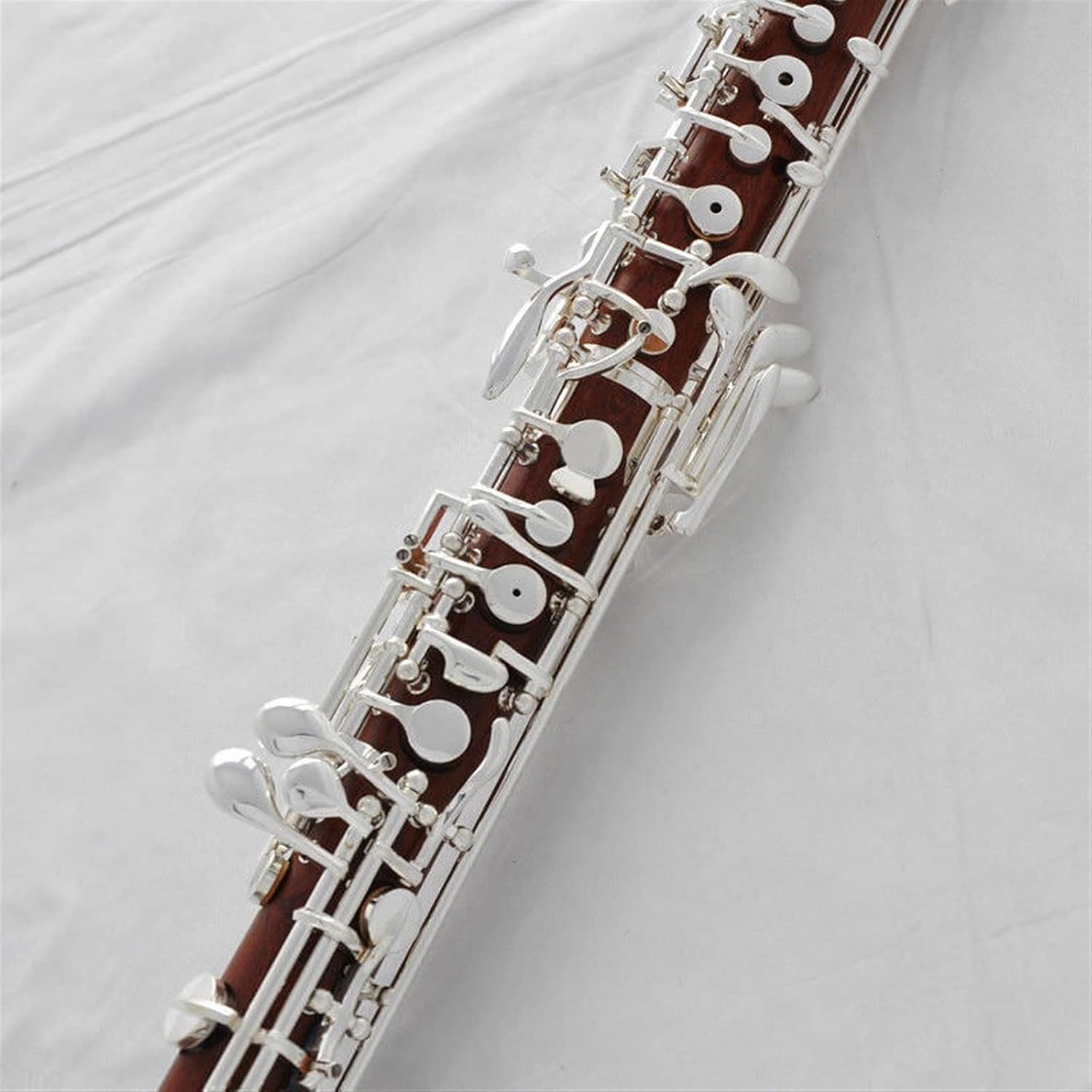 Professional Rose Wooden Silver Plated Keys Oboe C Key with Woodwind Instrument Wood Case